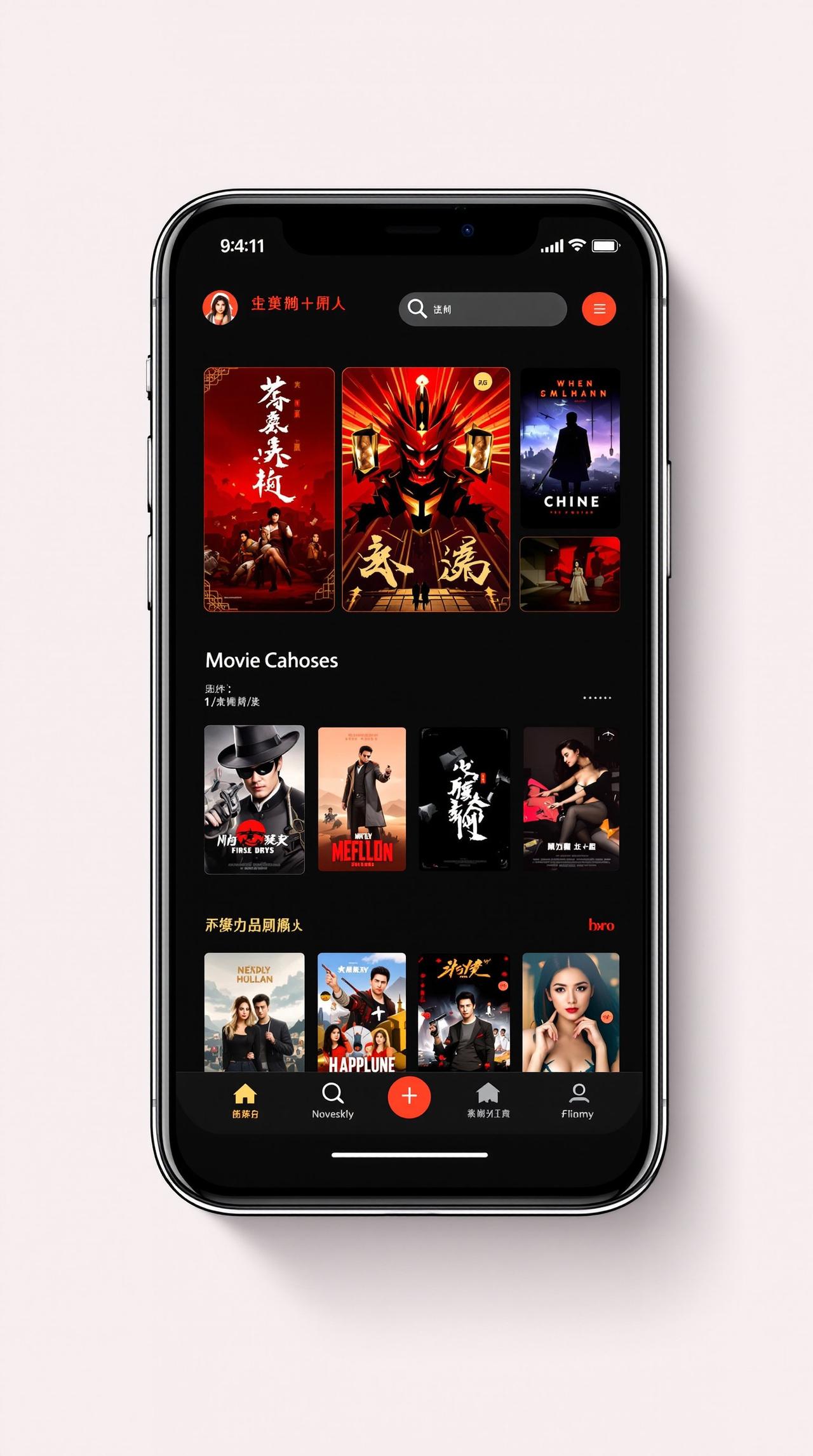 90影院APP界面预览